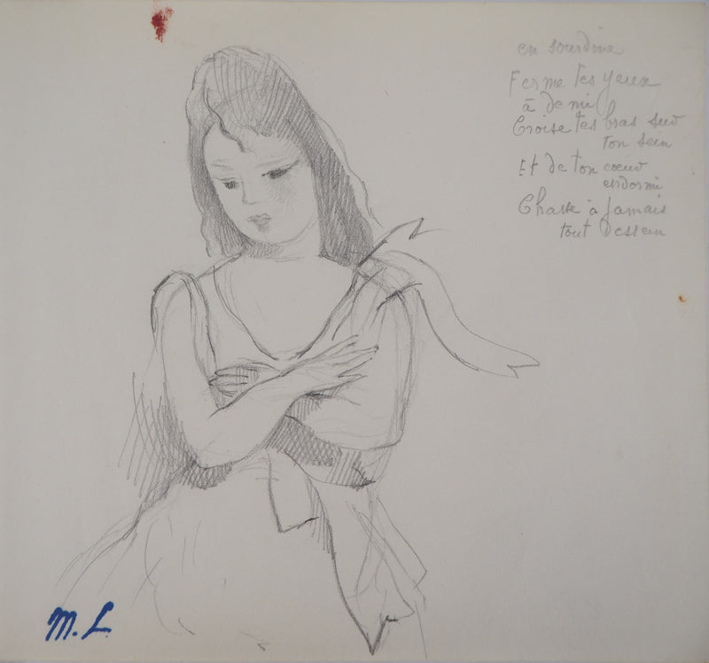 Marie LAURENCIN : Mélancolie - Dessin