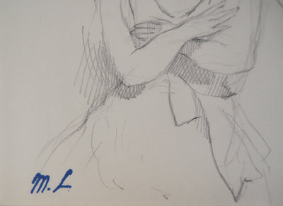 Marie LAURENCIN : Mélancolie - Dessin (détail)
