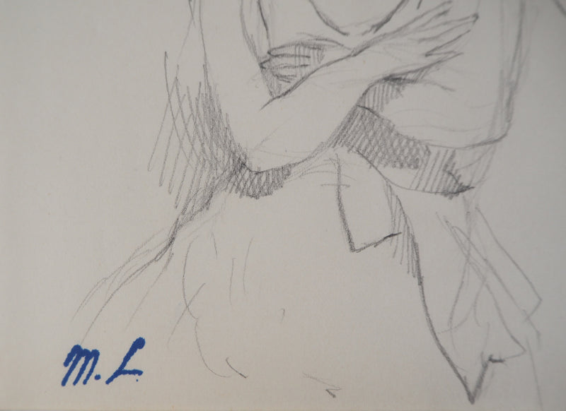 Marie LAURENCIN : Mélancolie - Dessin (détail)