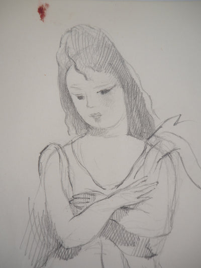 Marie LAURENCIN : Mélancolie - Dessin (détail)