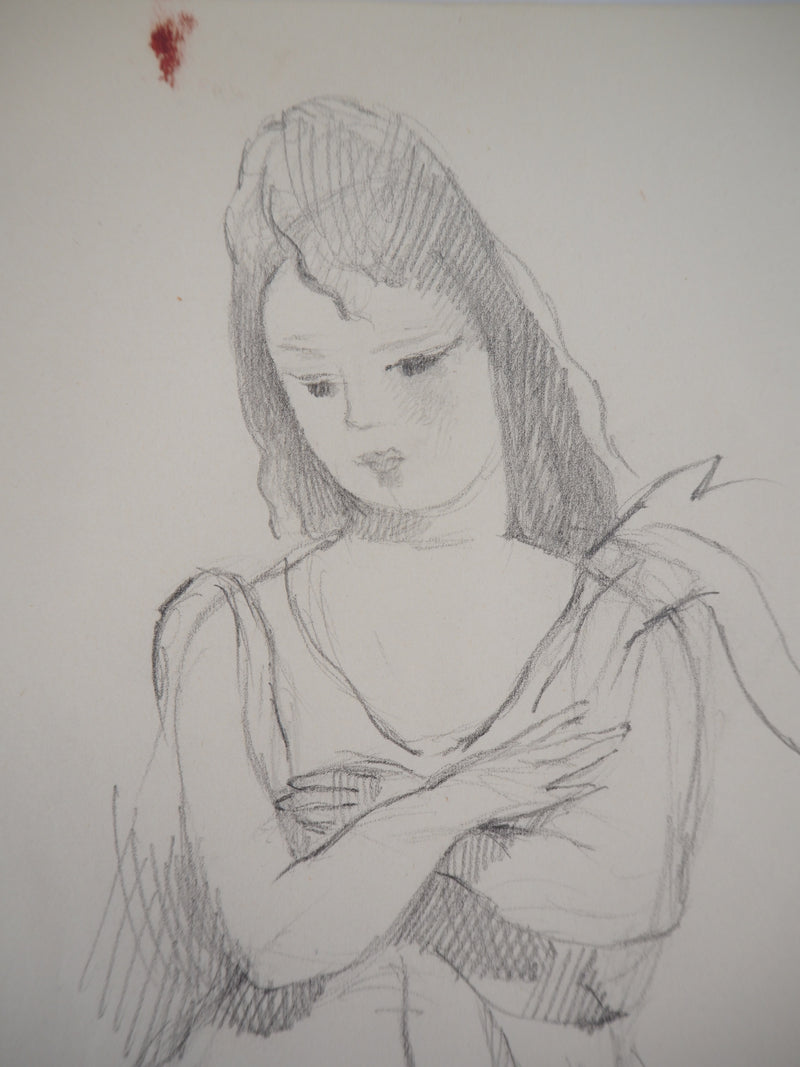 Marie LAURENCIN : Mélancolie - Dessin (détail)