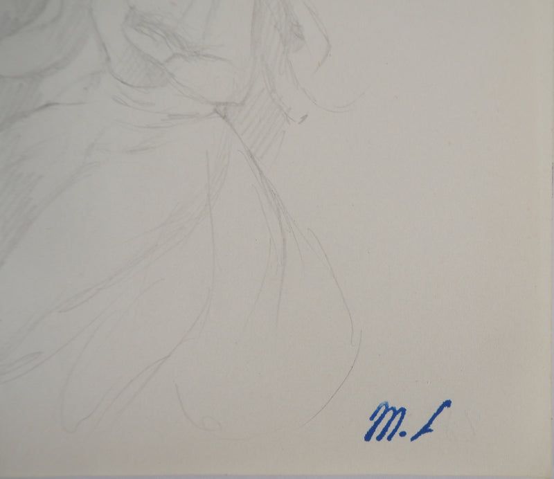Marie LAURENCIN : Moment intime - Dessin (détail)