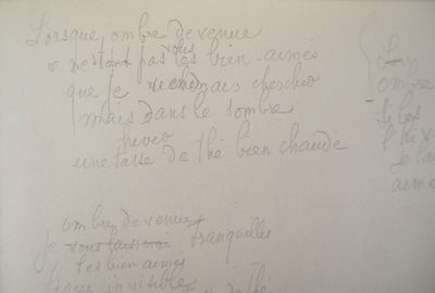 Marie LAURENCIN : Poème - Dessin
