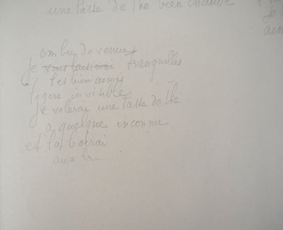 Marie LAURENCIN : Poème - Dessin (détail)