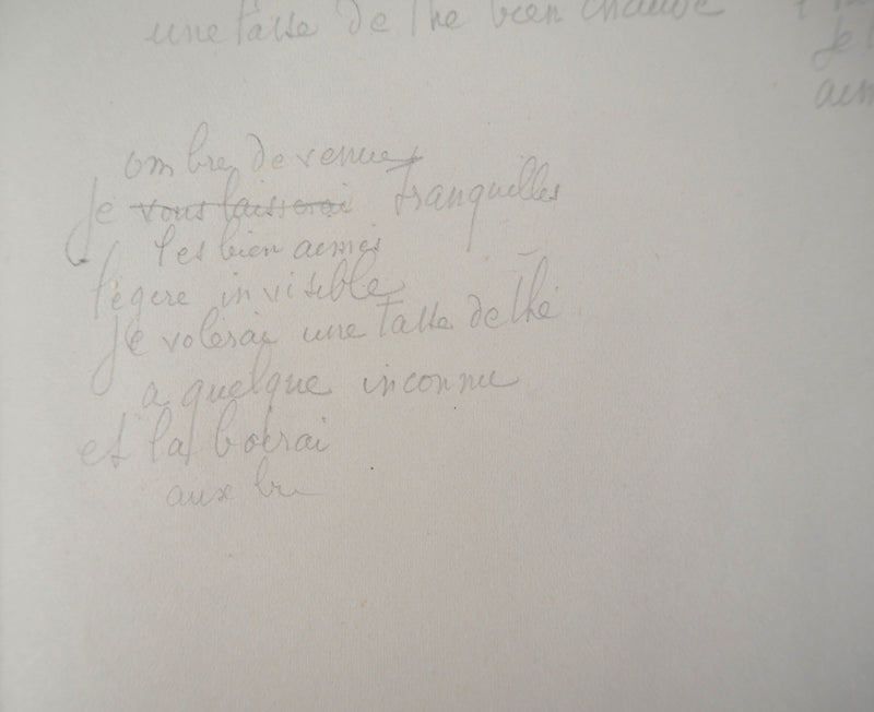 Marie LAURENCIN : Poème - Dessin (détail)