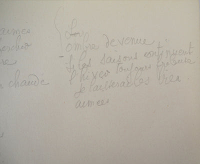 Marie LAURENCIN : Poème - Dessin (détail)