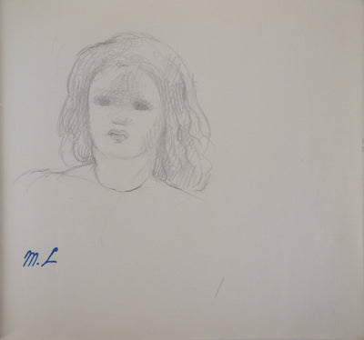 Marie LAURENCIN : Portrait de la fille - Dessin