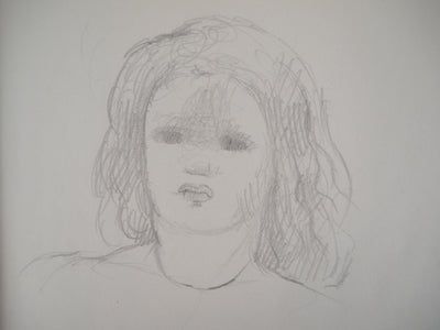 Marie LAURENCIN : Portrait de la fille - Dessin (détail)
