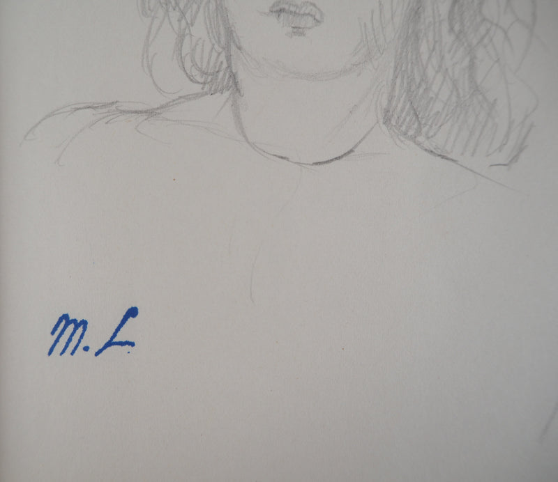 Marie LAURENCIN : Portrait de la fille - Dessin (détail)