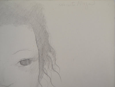 Marie LAURENCIN : Rêveuse - Dessin (détail)