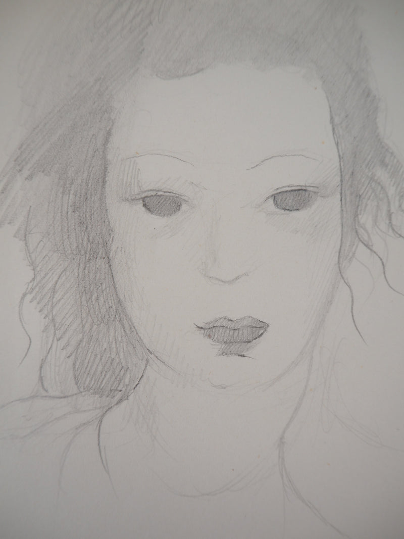 Marie LAURENCIN : Rêveuse - Dessin (détail)