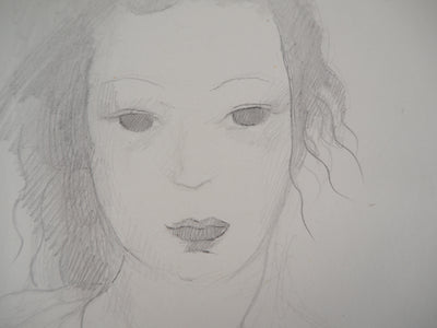 Marie LAURENCIN : Rêveuse - Dessin (détail)