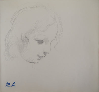 Marie LAURENCIN : Tête d'enfant - Dessin