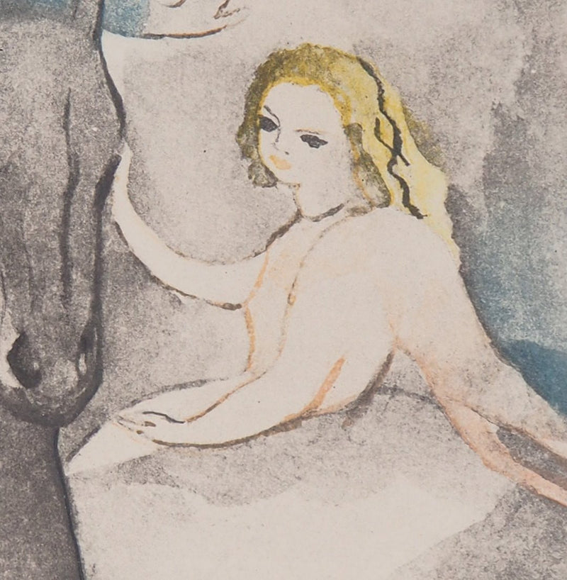 Marie LAURENCIN : Dialogue sur la danse - Gravure (détail)