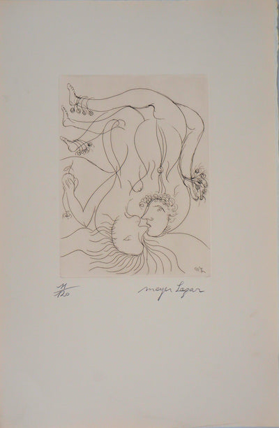 Meyer LAZAR : Cantique des Cantiques, Amour renversant, Gravure originale (vue générale) - Crédit photo : Galerie Art.Paris