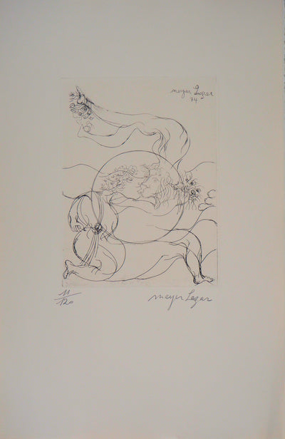 Meyer LAZAR : Cantique des Cantiques, Sphère amoureuse, Gravure originale (photo de détail 6) - Crédit photo : Galerie Art.Paris