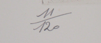 Meyer LAZAR : Cantique des Cantiques, Sphère amoureuse, Gravure originale (photo de détail 4) - Crédit photo : Galerie Art.Paris