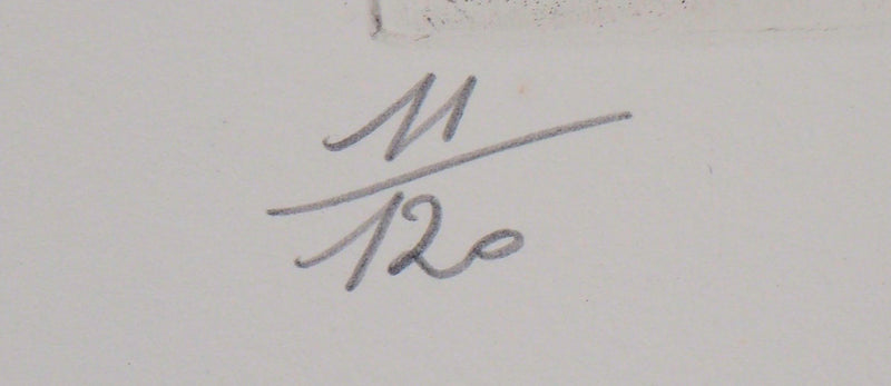 Meyer LAZAR : Cantique des Cantiques, Sphère amoureuse, Gravure originale (photo de détail 4) - Crédit photo : Galerie Art.Paris