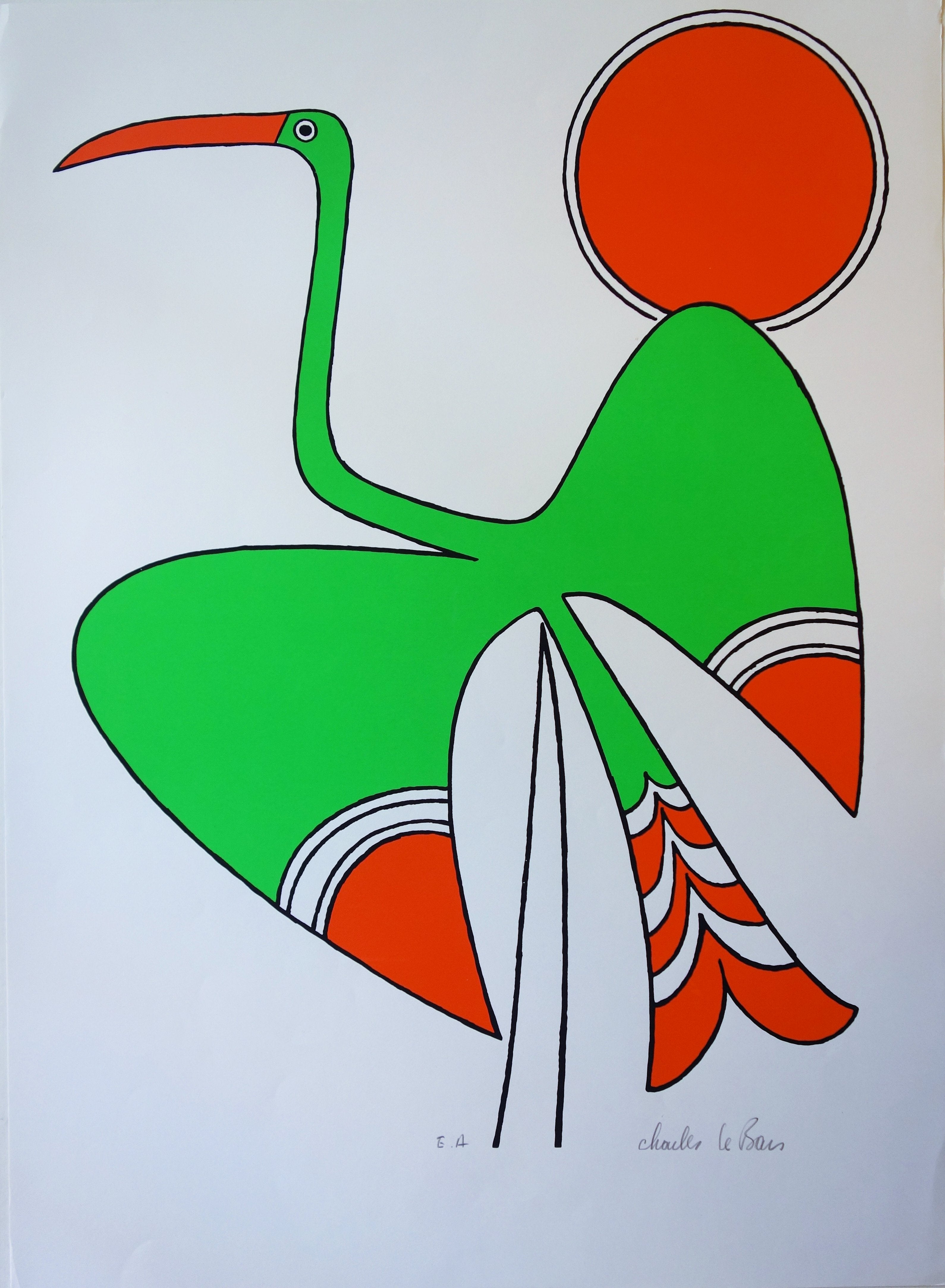 Charles LE BARS: Flight, Original screenprint – art.paris