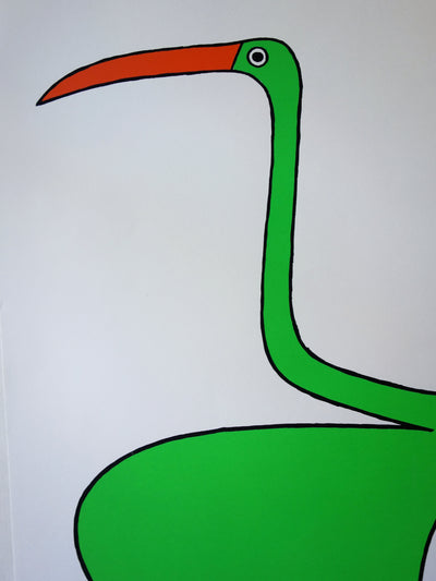 Charles LE BARS : L'envol - Sérigraphie (détail)