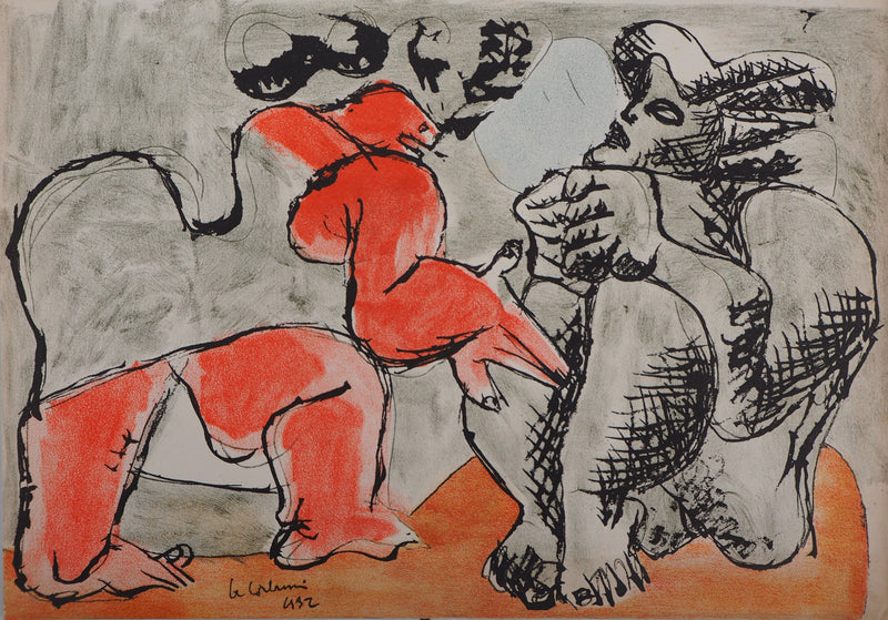  LE CORBUSIER : Arguments, Lithographie originale (vue générale) - Crédit photo : Galerie Art.Paris