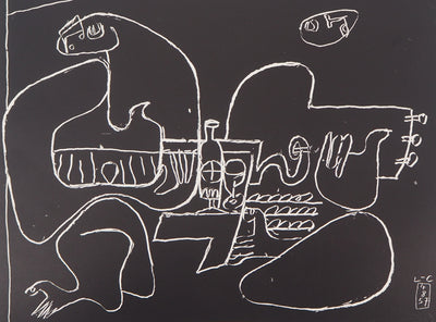  LE CORBUSIER : Deux Musiciennes, 1957 - Lithographie (détail)