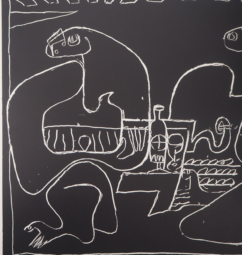  LE CORBUSIER : Deux Musiciennes, 1957 - Lithographie (détail)