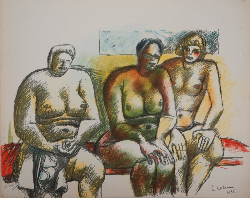  LE CORBUSIER : Trois nus, Lithographie originale (vue générale) - Crédit photo : Galerie Art.Paris