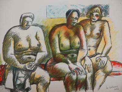  LE CORBUSIER : Trois nus, Lithographie originale (photo de détail 3) - Crédit photo : Galerie Art.Paris