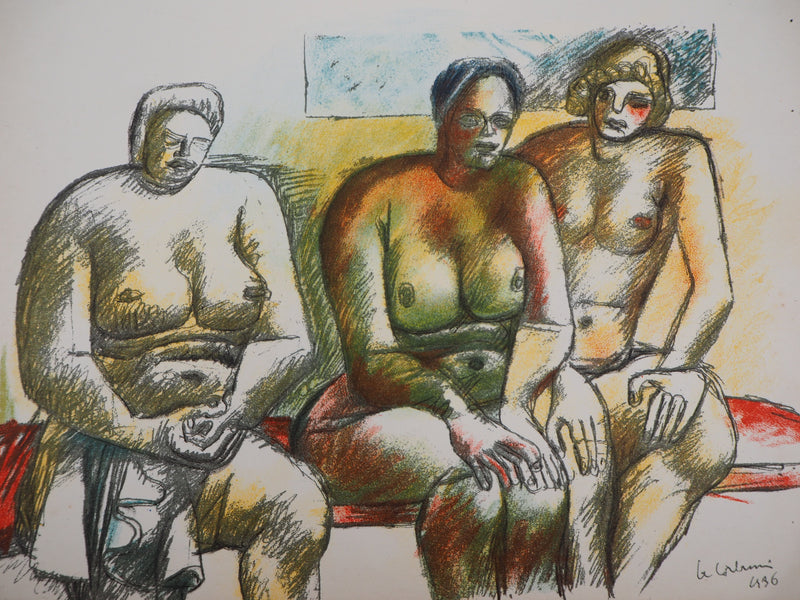  LE CORBUSIER : Trois nus, Lithographie originale (photo de détail 3) - Crédit photo : Galerie Art.Paris