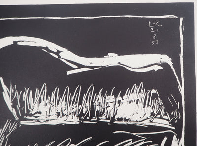 LE CORBUSIER : Trois personnages couchés, 1957 - Lithographie (détail)