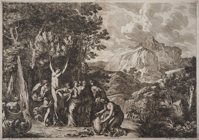  LE POTRE : La naissance - Gravure