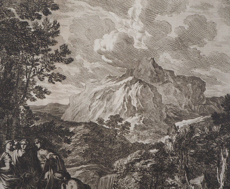  LE POTRE : La naissance - Gravure (détail)
