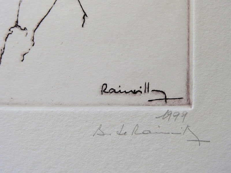  LE RAINVILLE : Les Bacchantes soeurettes - Gravure (détail)