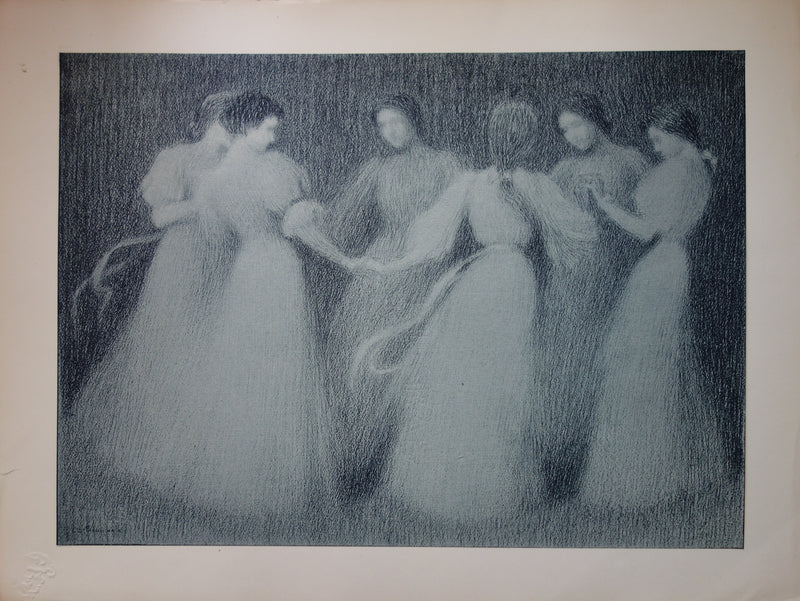 Henri LE SIDANER : La Ronde - Lithographie