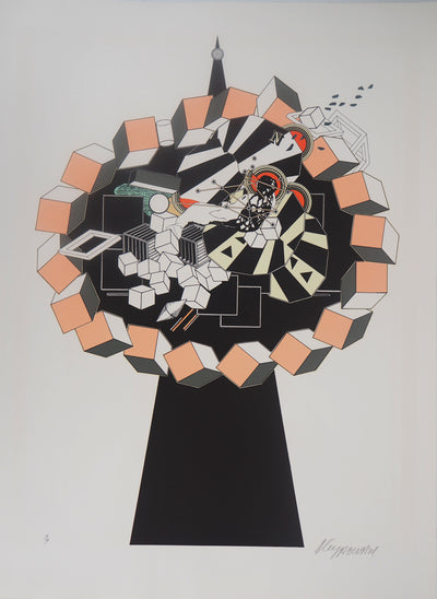 Alain LE YAOUANC : Korkozégone - Lithographie