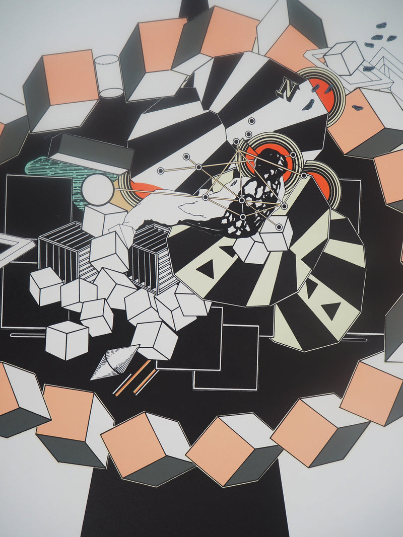 Alain LE YAOUANC : Korkozégone - Lithographie (détail)