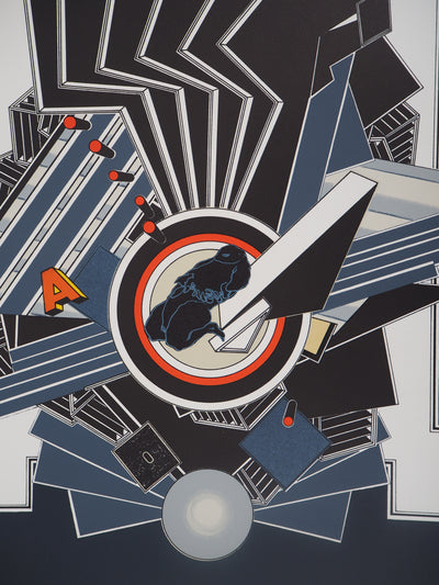 Alain LE YAOUANC : Meliastenibis - Lithographie (détail)