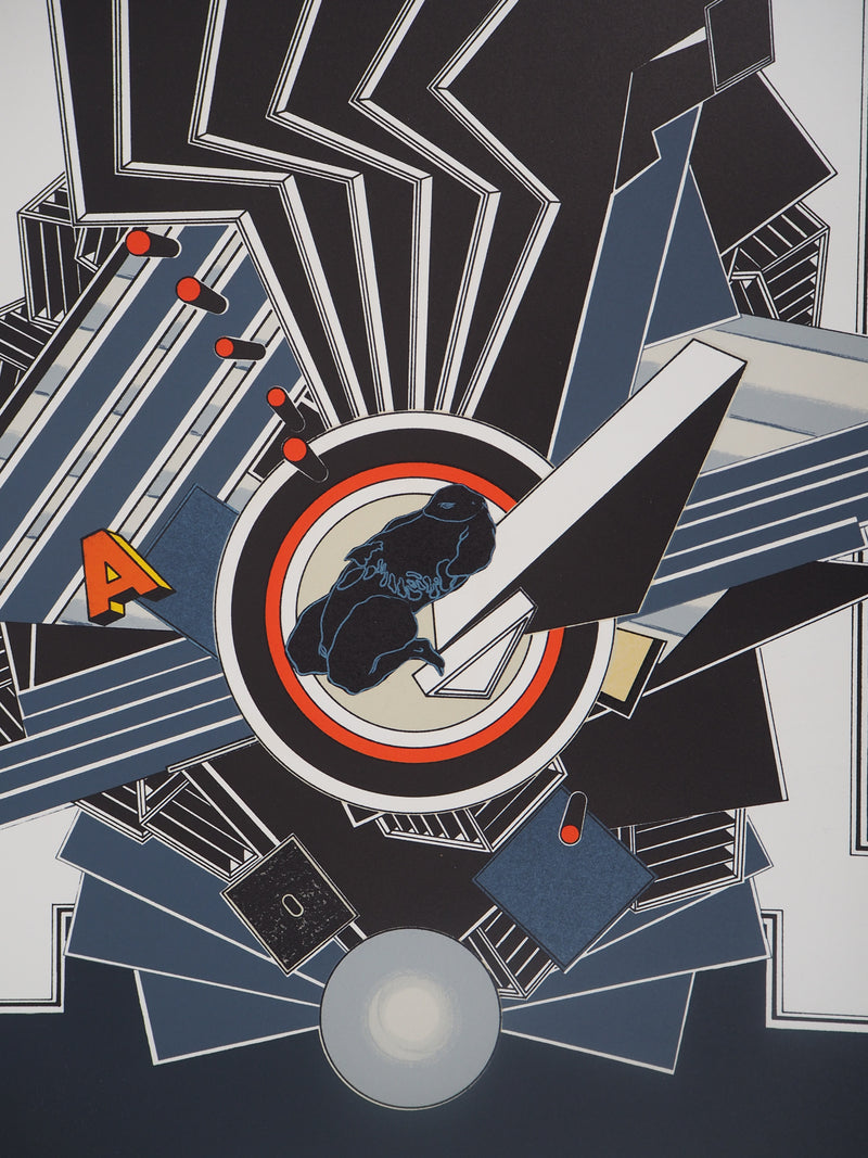 Alain LE YAOUANC : Meliastenibis - Lithographie (détail)