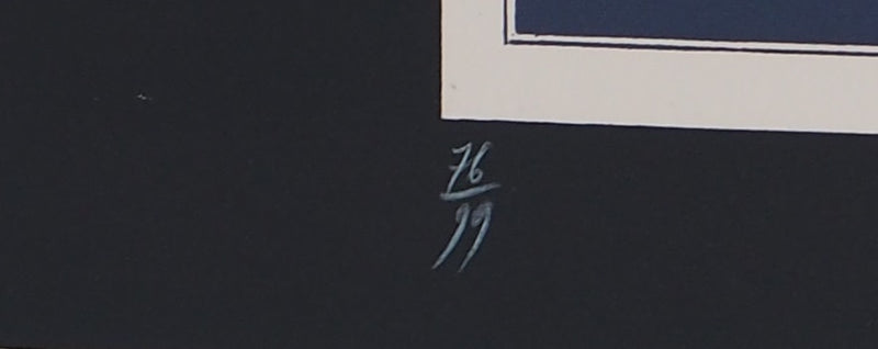 Alain LE YAOUANC : La neuvième maison - Lithographie (détail)