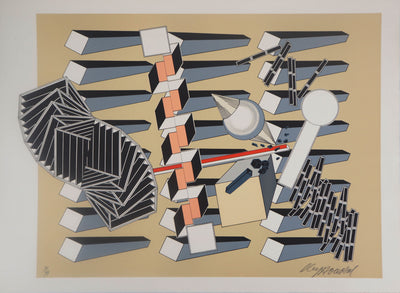 Alain LE YAOUANC : L'univers infini - Lithographie