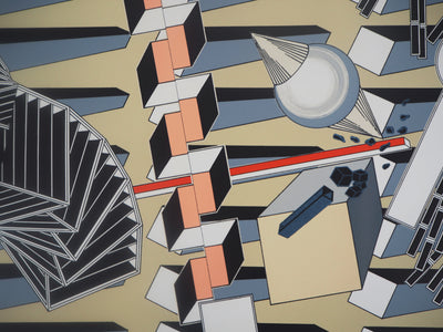 Alain LE YAOUANC : L'univers infini - Lithographie (détail)