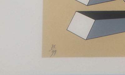 Alain LE YAOUANC : L'univers infini - Lithographie (détail)