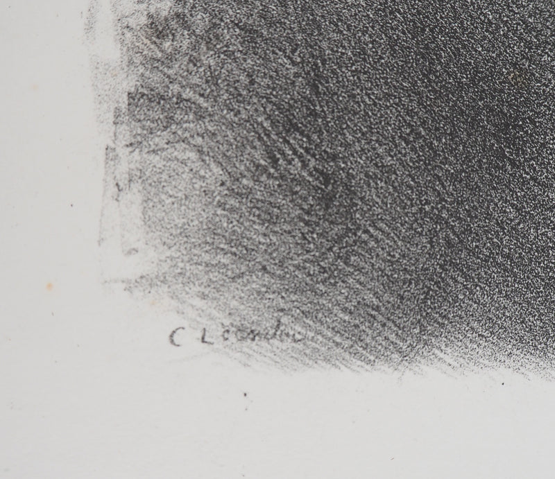 Charles LEANDRE : Tendresse - Lithographie (détail)