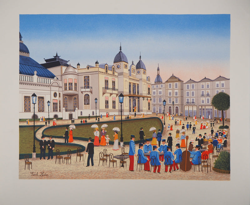 Fanch LEDAN : Monaco : Casino de Monte Carlo - Lithographie