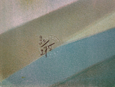 Janick LEDERLE : La cueillette - Lithographie (détail)