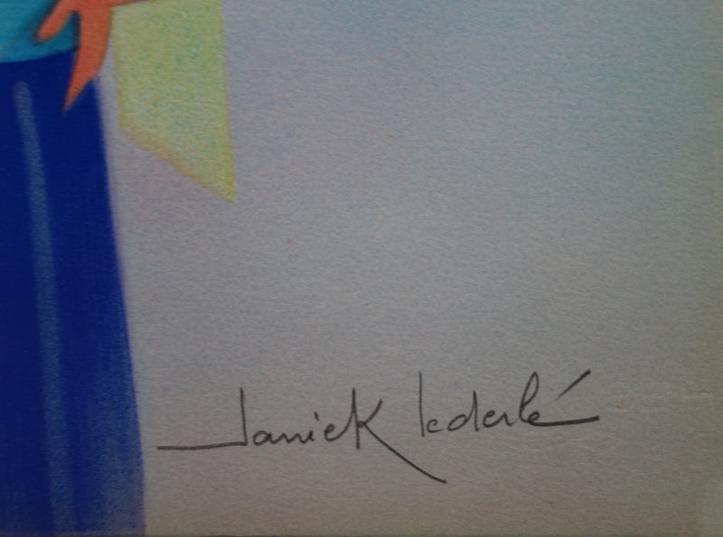 Janick LEDERLE : Femmes du Guatemala - Lithographie (détail)