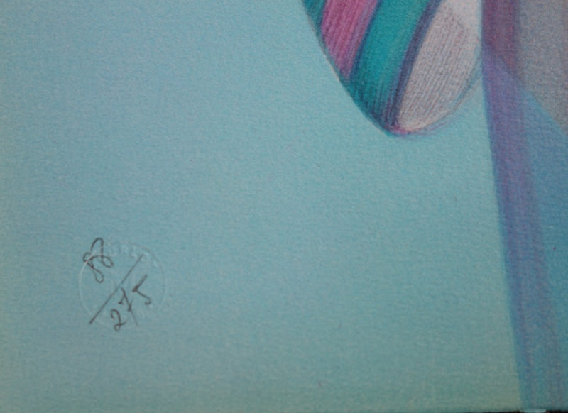 Janick LEDERLE : Femmes du Guatemala - Lithographie (détail)