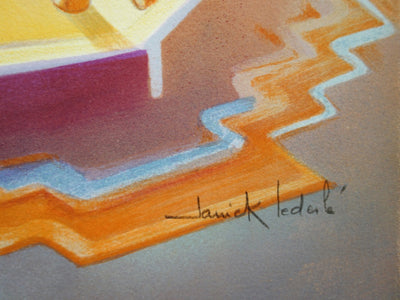 Janick LEDERLE : Maroc, Le Thé à la Menthe - Lithographie (détail)