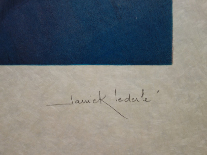 Janick LEDERLE : Pannier fantastique - Lithographie (détail)